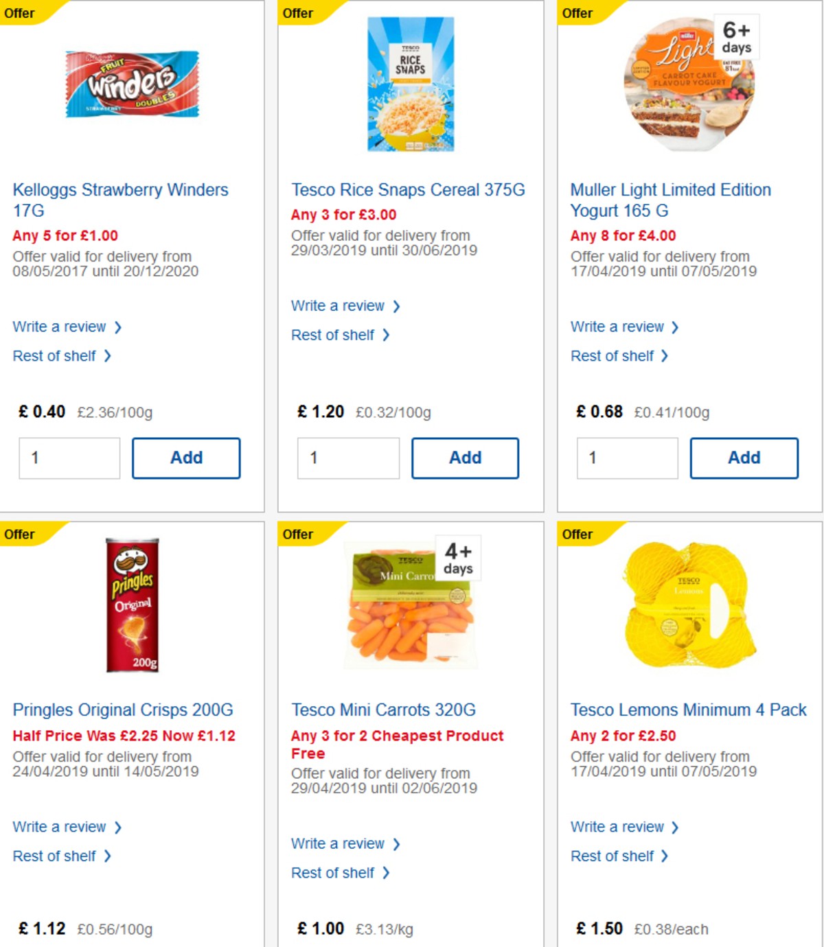 TESCO Offers from 8 May