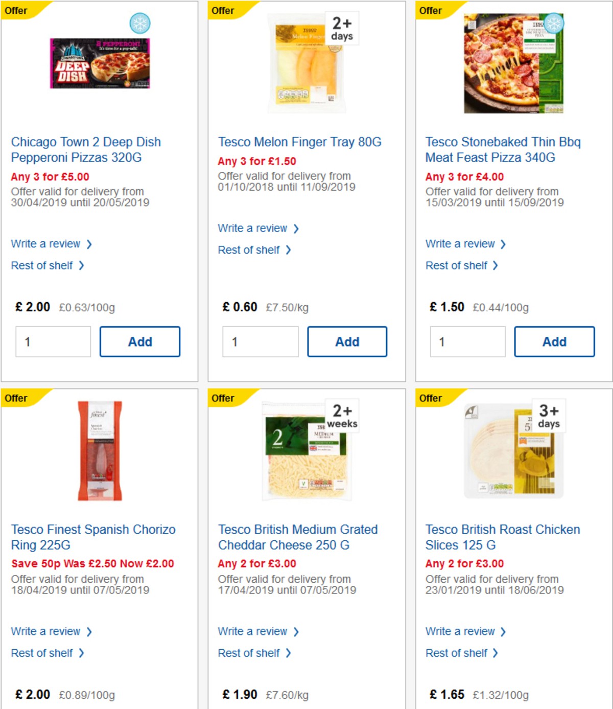 TESCO Offers from 8 May