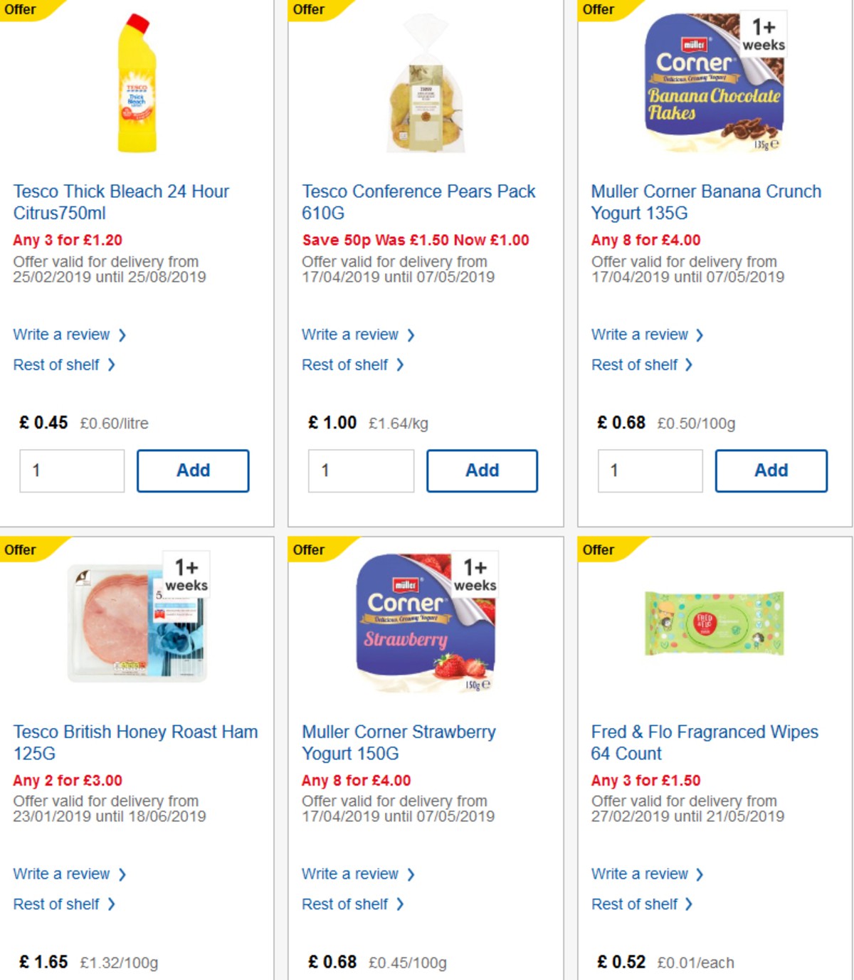 TESCO Offers from 8 May