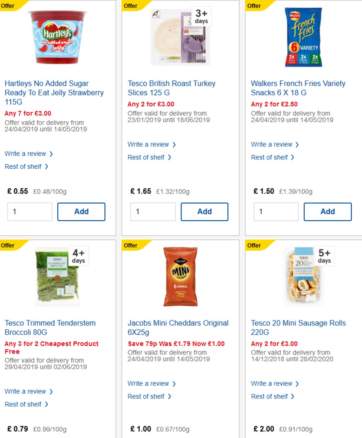 TESCO Offers from 8 May