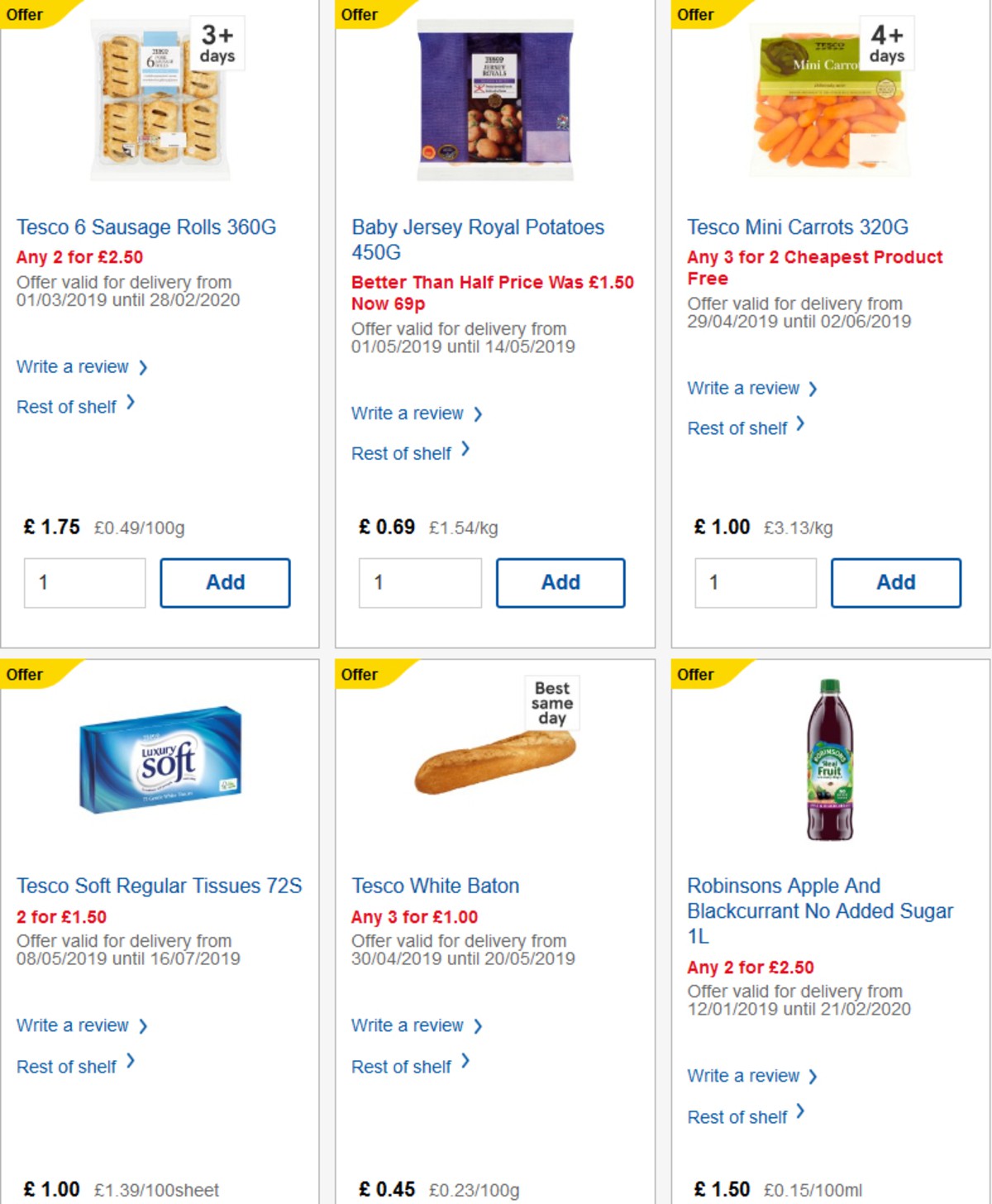 TESCO Offers from 15 May