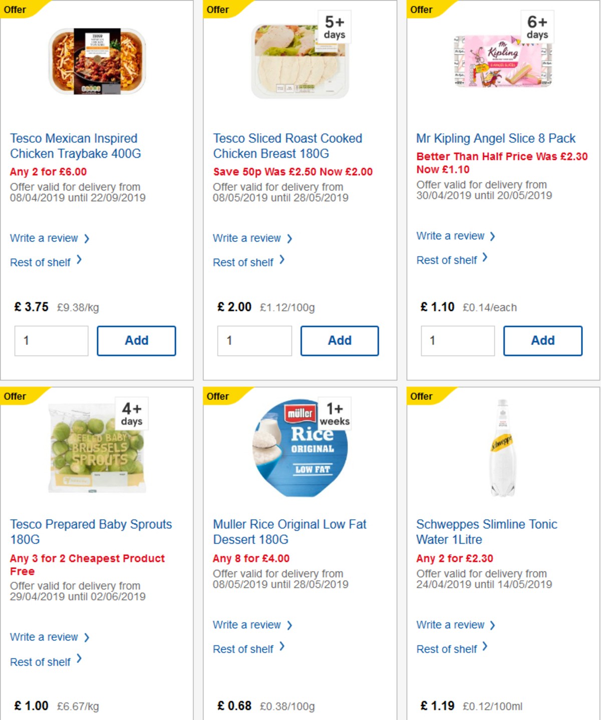 TESCO Offers from 15 May