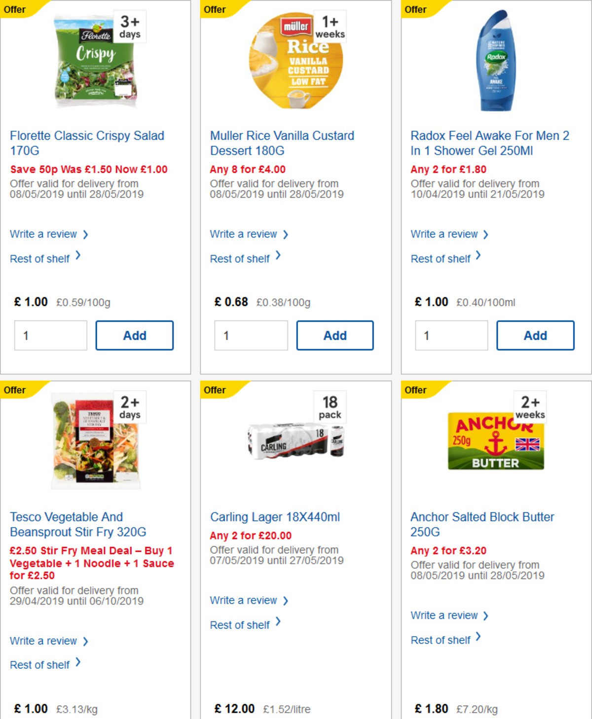 TESCO Offers from 15 May