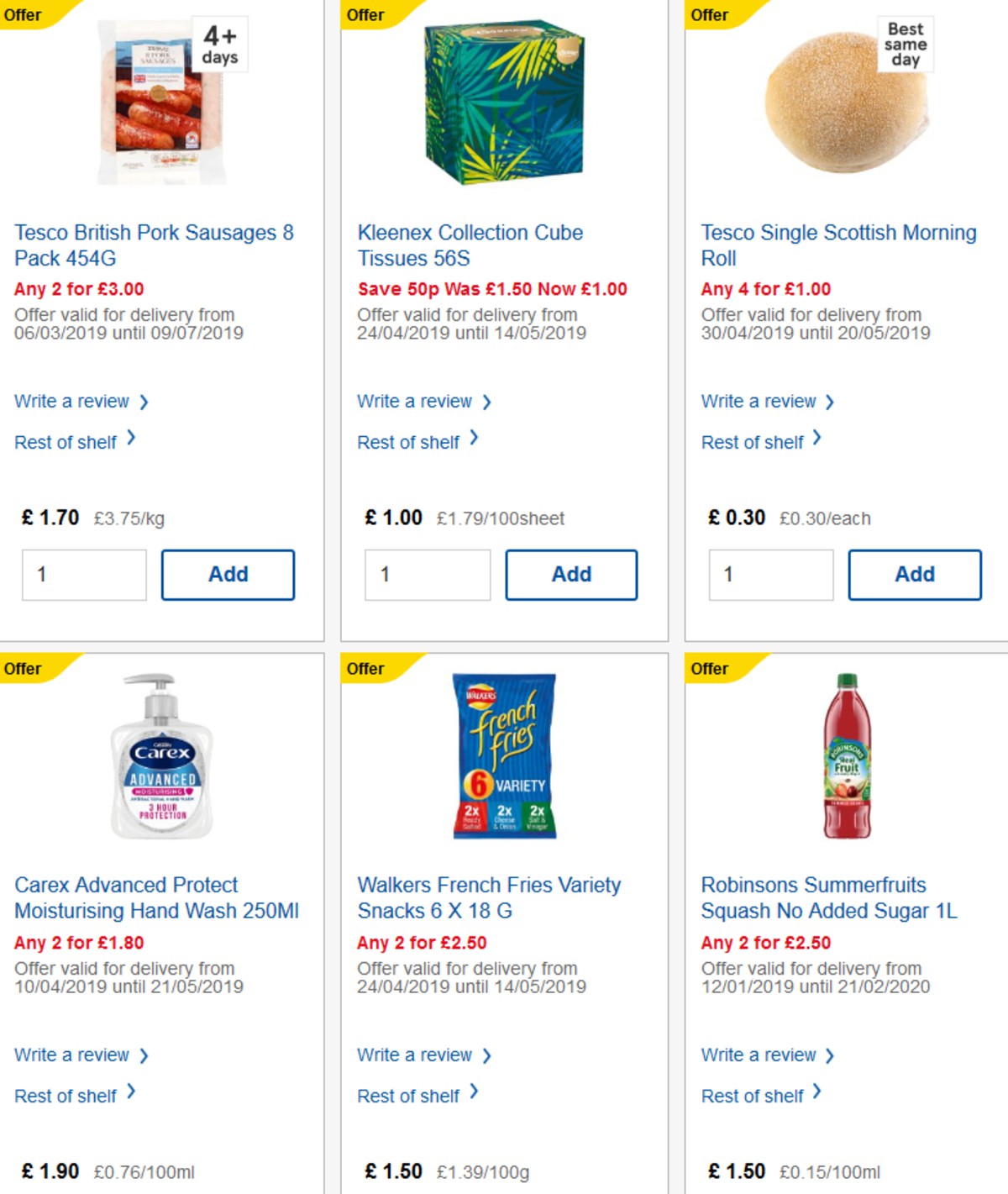 TESCO Offers from 15 May