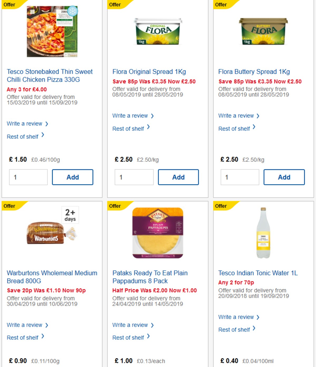 TESCO Offers from 15 May
