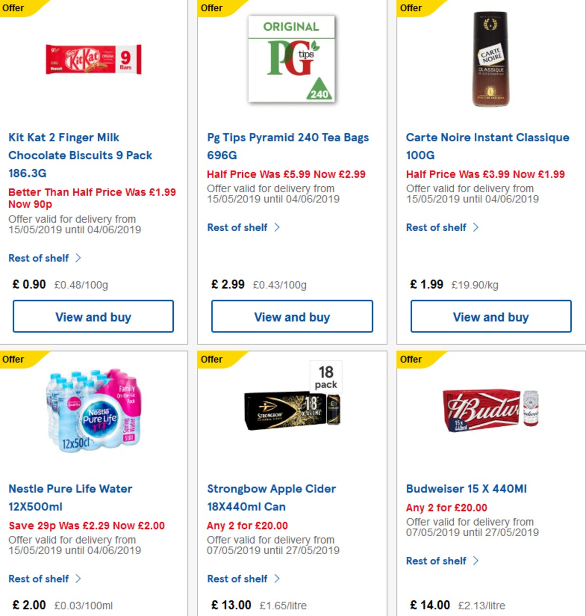 TESCO Offers from 22 May