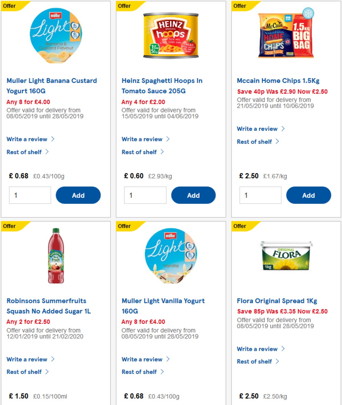 TESCO Offers from 22 May