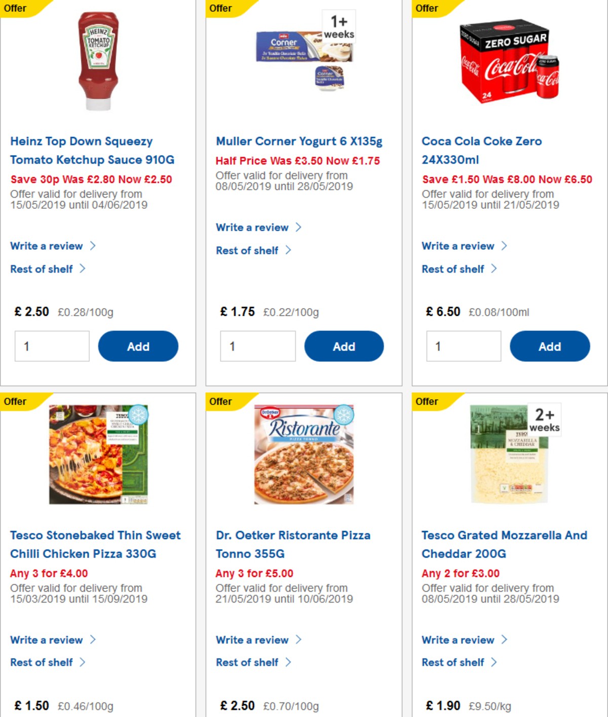 TESCO Offers from 22 May