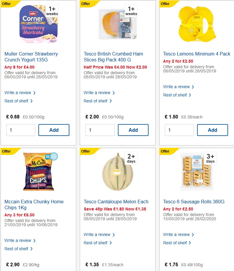 TESCO Offers from 29 May