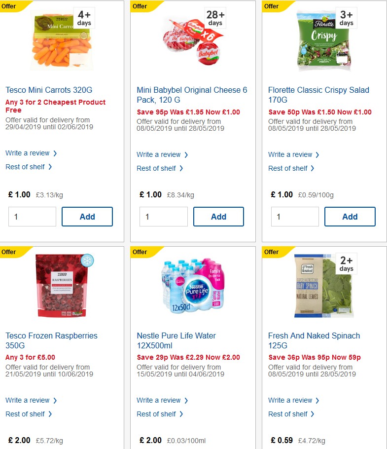 TESCO Offers from 29 May