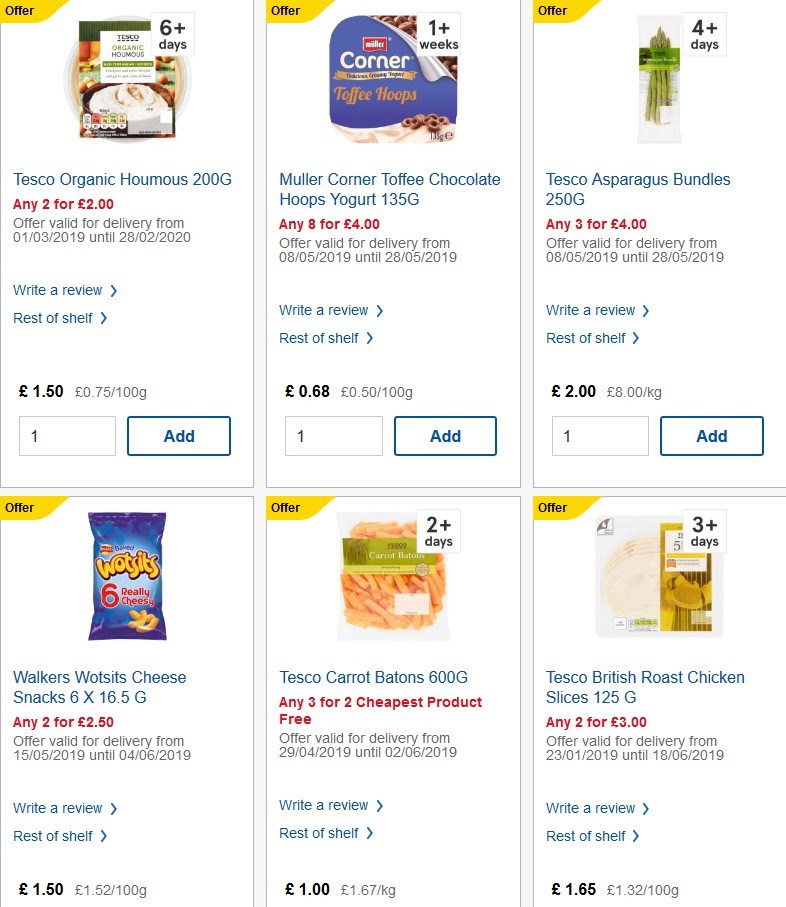 TESCO Offers from 29 May