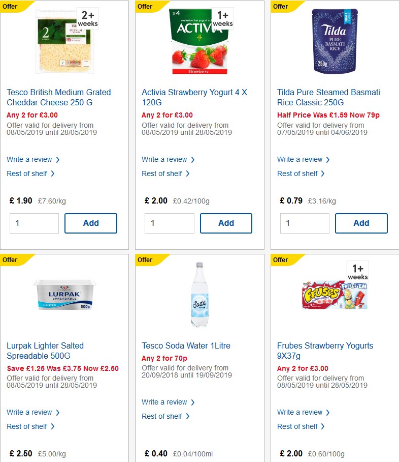 TESCO Offers from 29 May