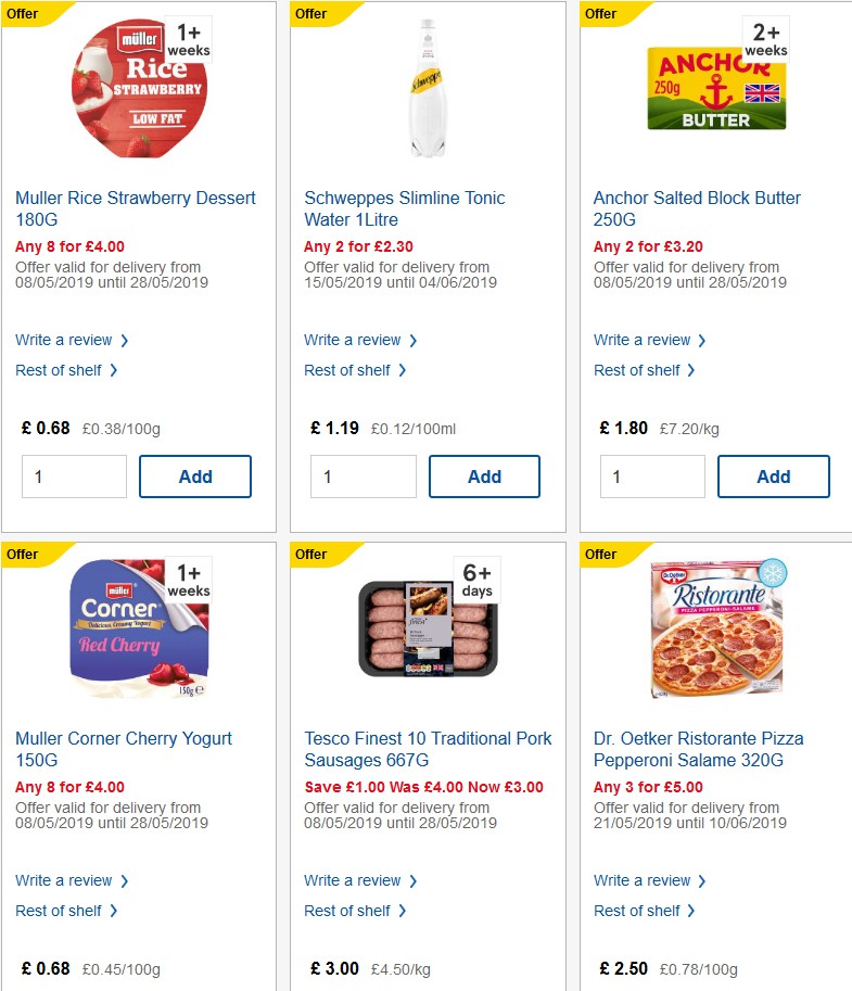 TESCO Offers from 29 May