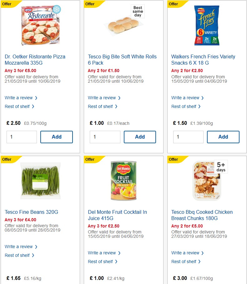 TESCO Offers from 29 May