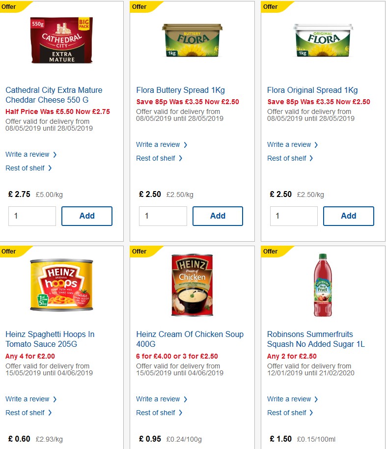 TESCO Offers from 29 May