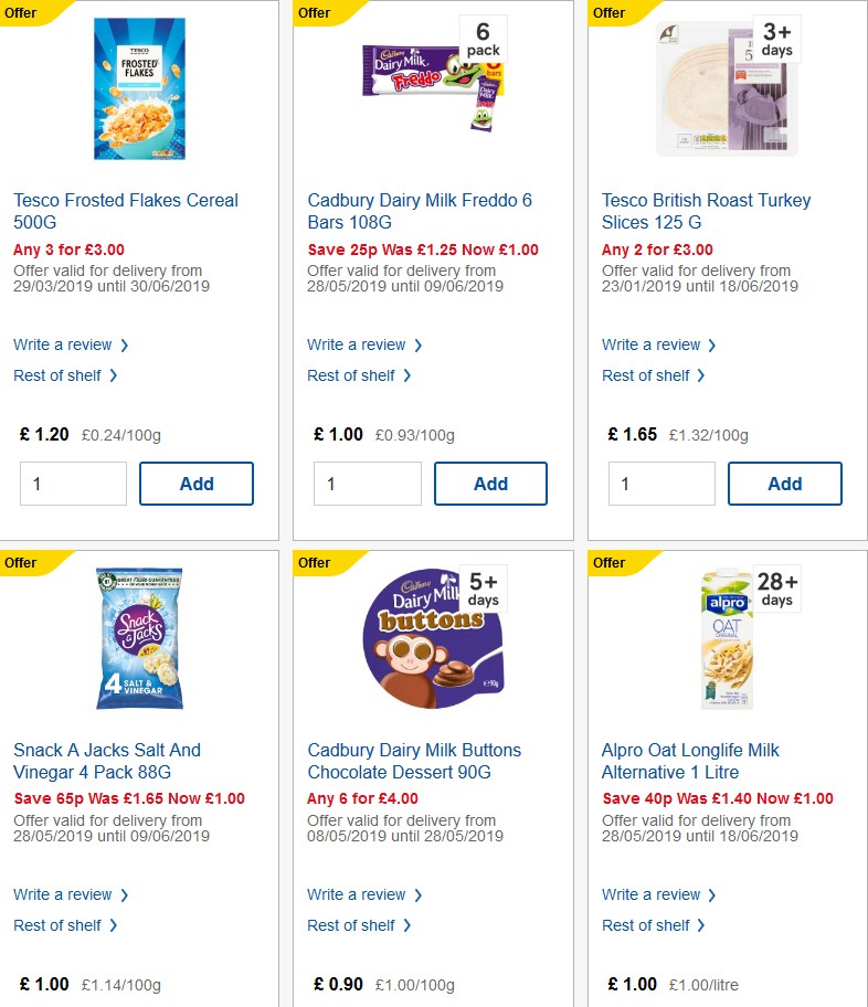 TESCO Offers from 29 May