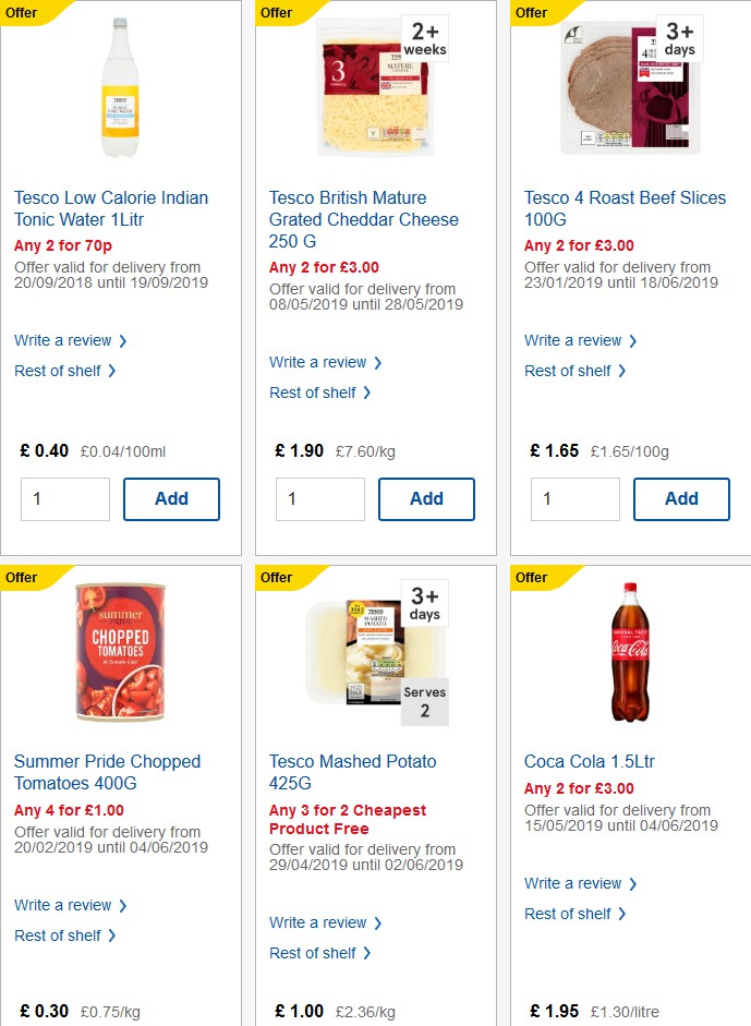 TESCO Offers from 29 May