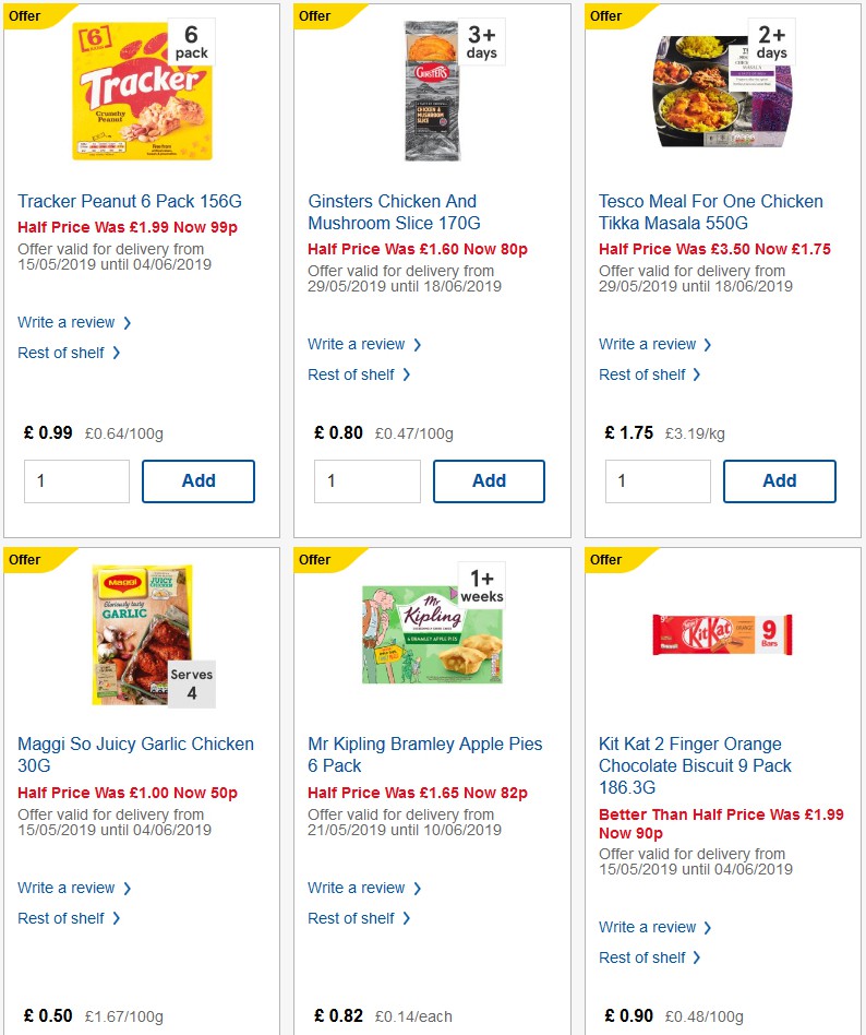 TESCO Offers from 1 January