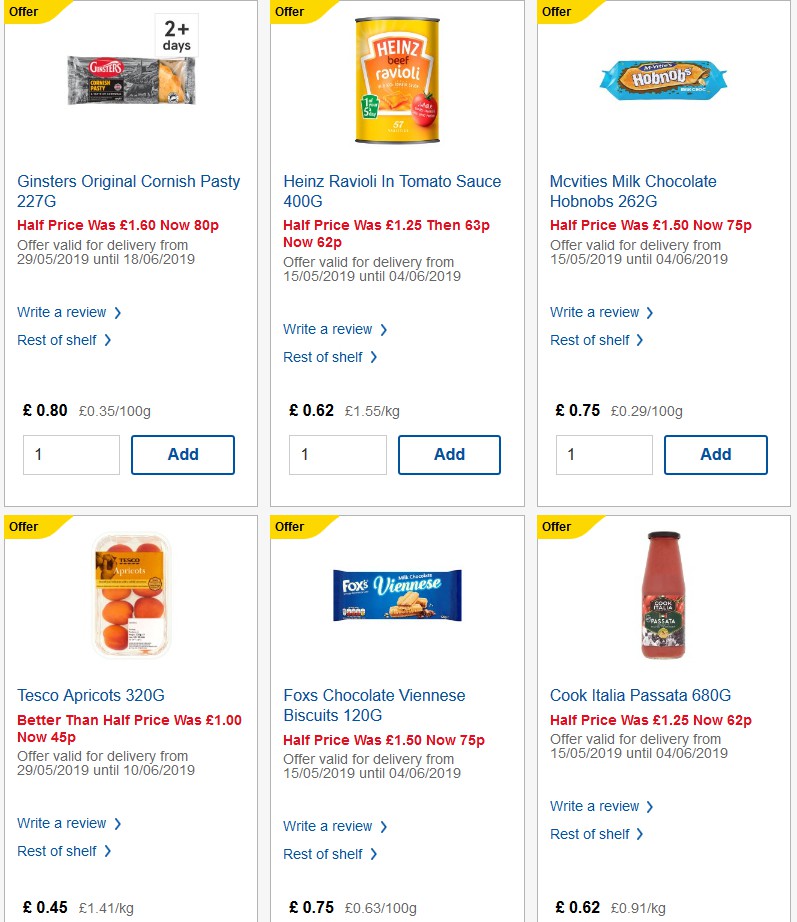 TESCO Offers from 5 June