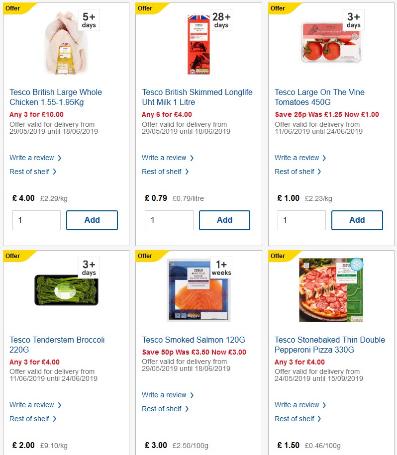TESCO Offers from 12 June