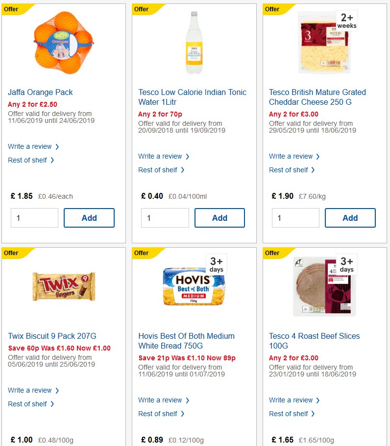 TESCO Offers from 12 June