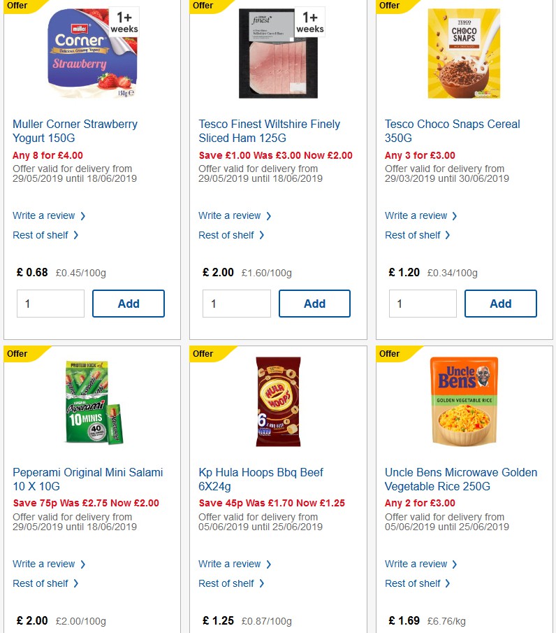 TESCO Offers from 12 June