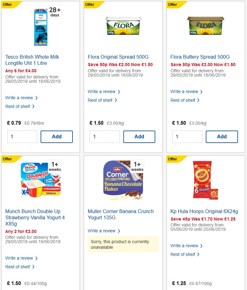 TESCO Offers from 12 June