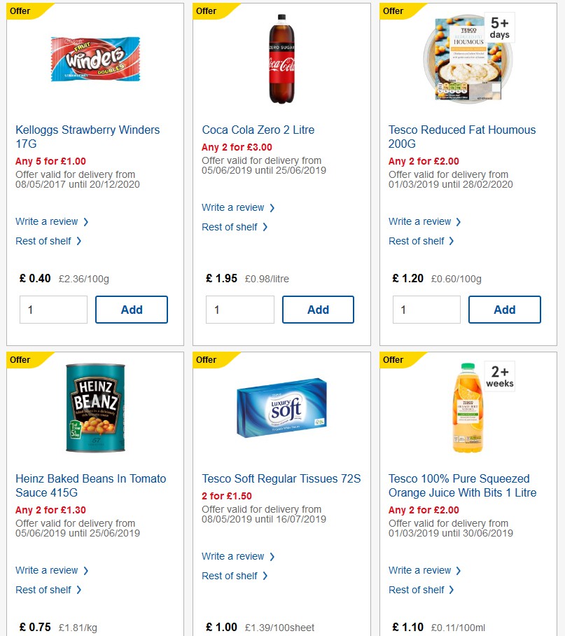 TESCO Offers from 12 June