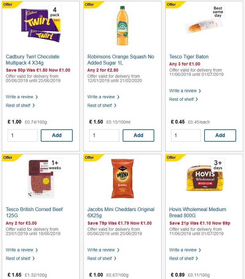 TESCO Offers from 12 June