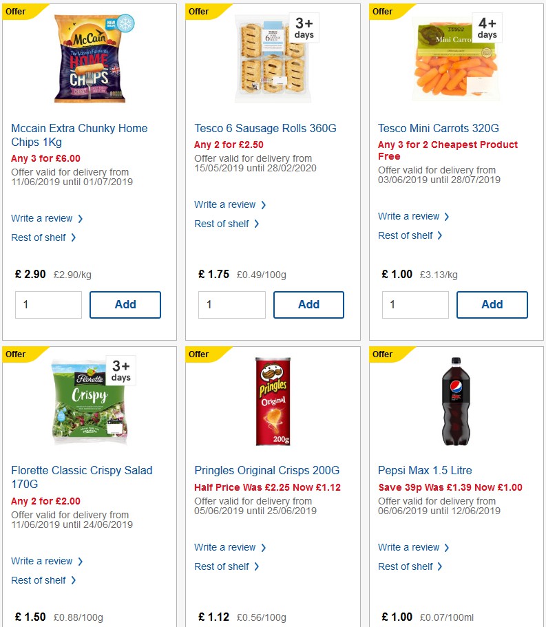 TESCO Offers from 12 June