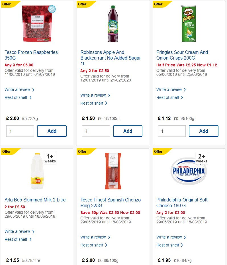 TESCO Offers from 12 June
