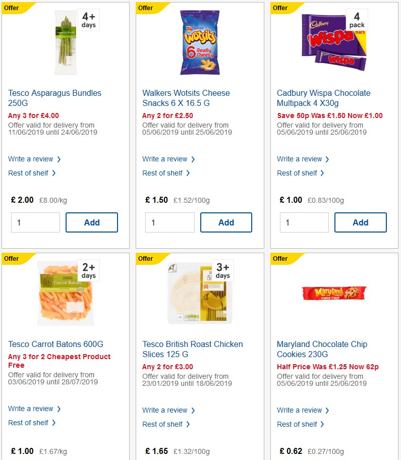 TESCO Offers from 12 June