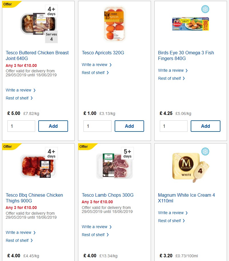 TESCO Offers from 12 June