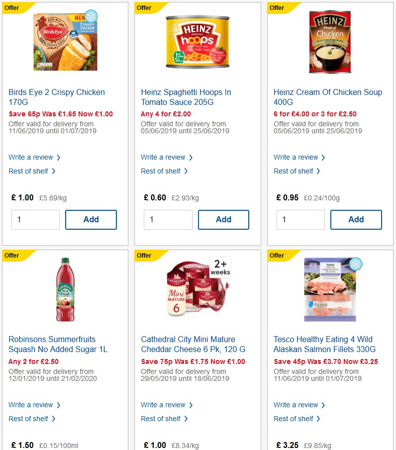 TESCO Offers from 12 June