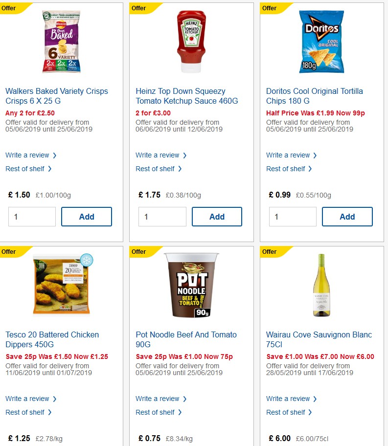TESCO Offers from 12 June