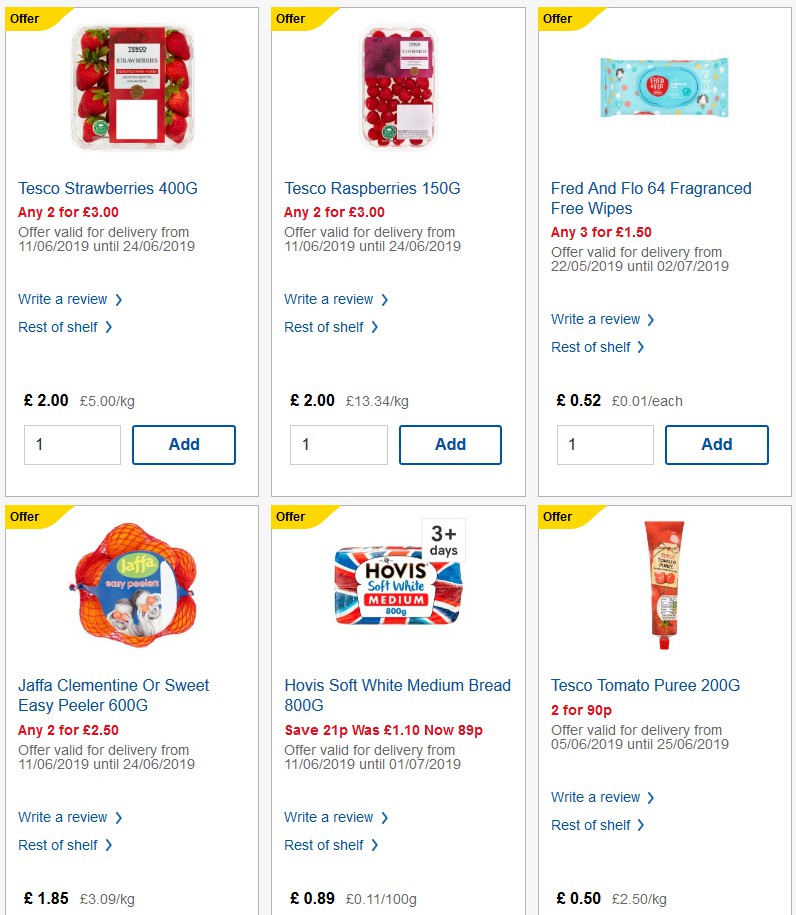 TESCO Offers from 12 June