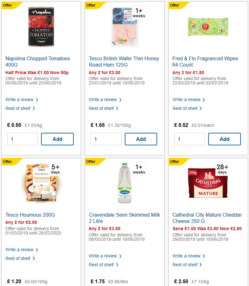 TESCO Offers from 12 June