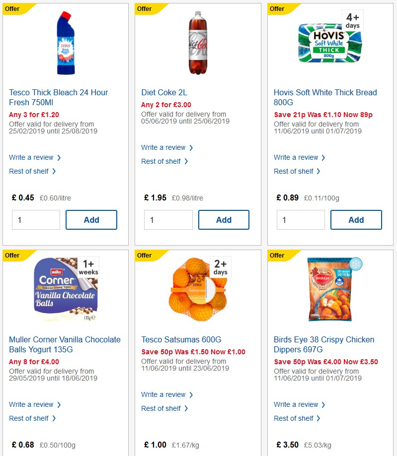 TESCO Offers from 12 June