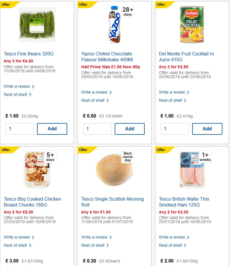 TESCO Offers from 19 June