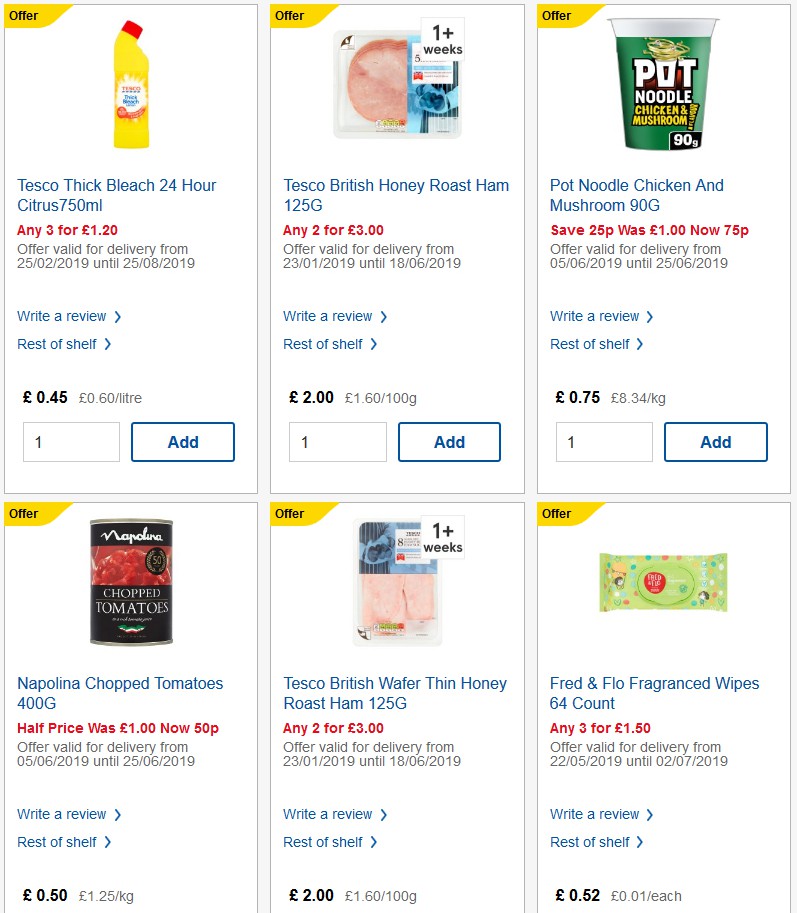 TESCO Offers from 19 June