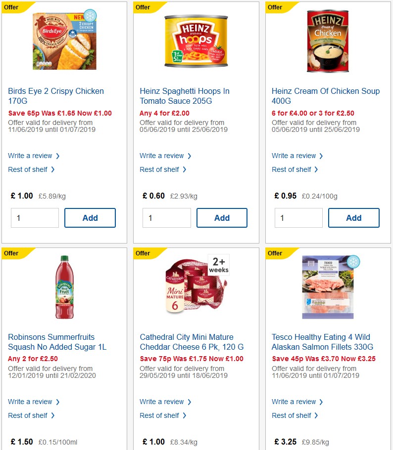 TESCO Offers from 19 June