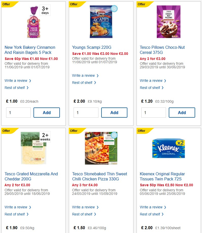 TESCO Offers from 19 June