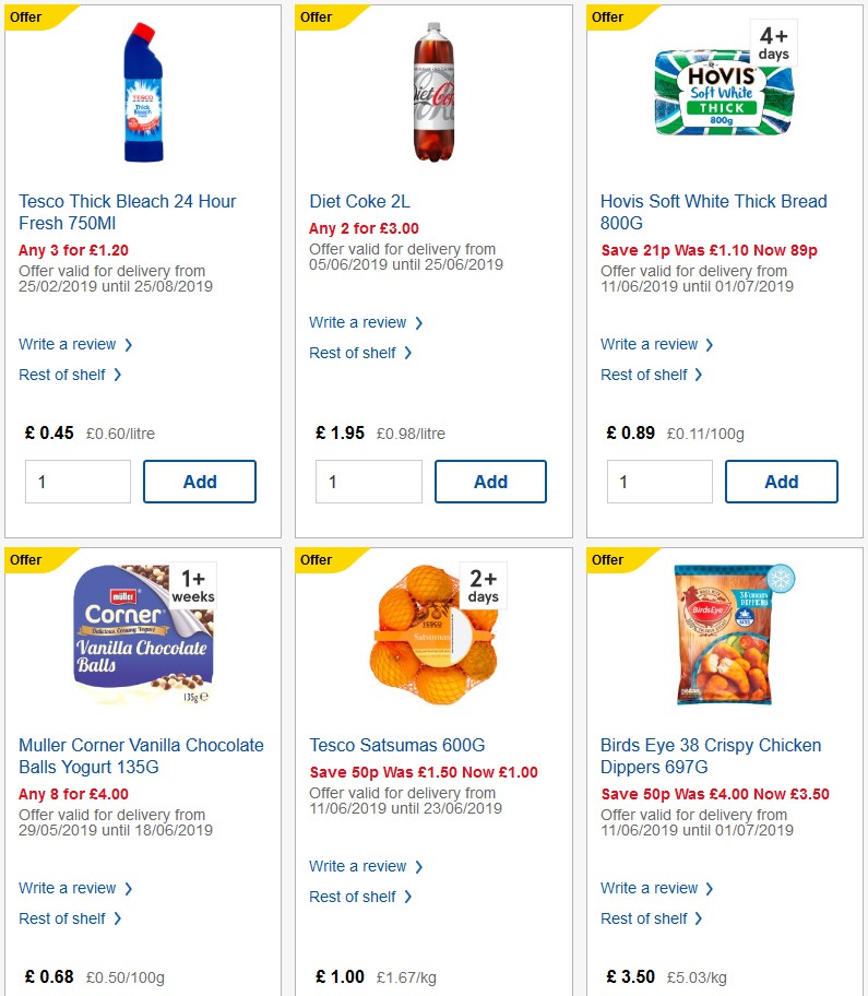 TESCO Offers from 19 June