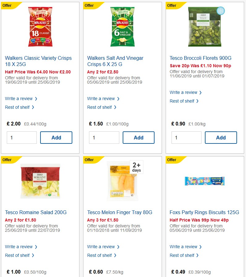 TESCO Offers from 26 June