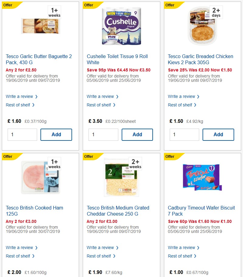 TESCO Offers from 26 June