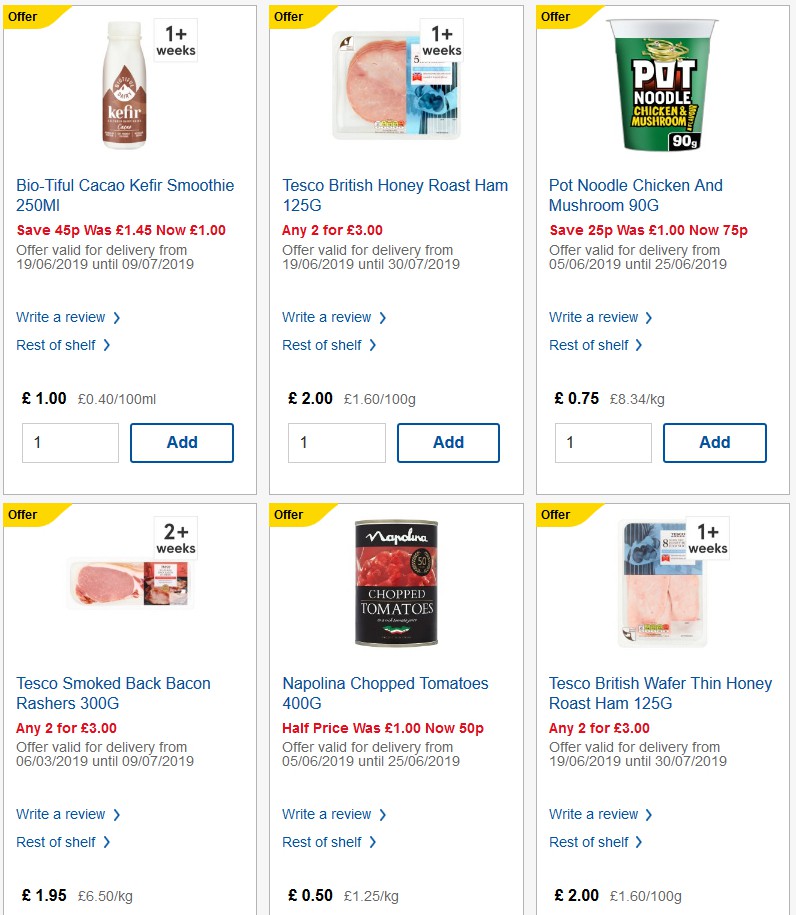 TESCO Offers from 26 June