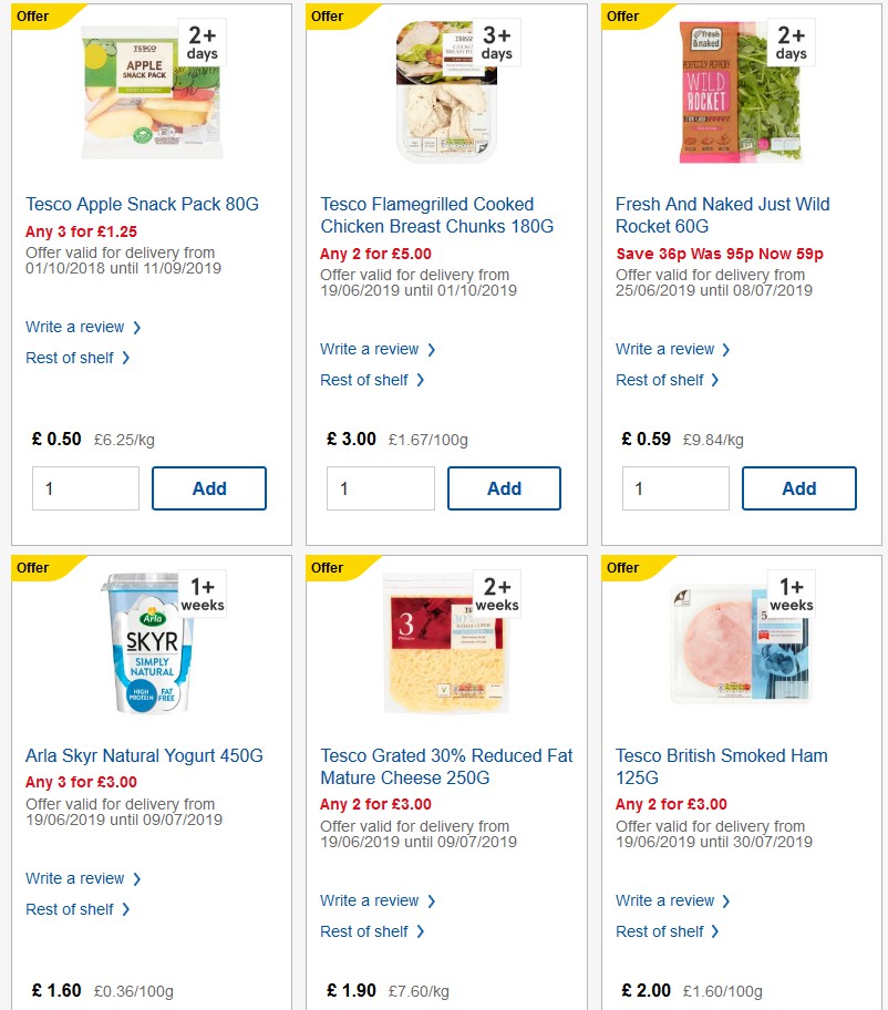 TESCO Offers from 26 June