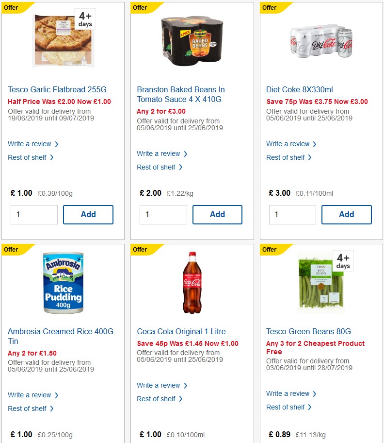 TESCO Offers from 26 June