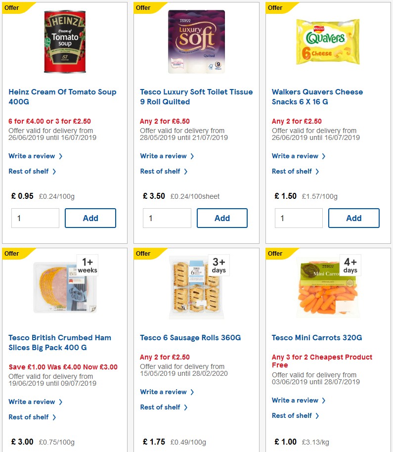 TESCO Offers from 3 July