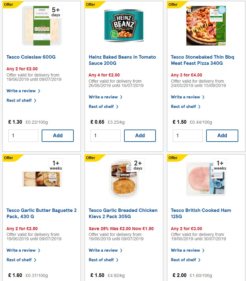 TESCO Offers from 3 July